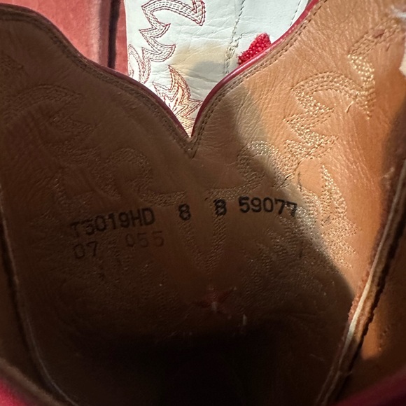 Lucchese 2000 red stingray crepe sole cowboy boot - Picture 6 of 7